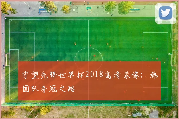 守望先锋世界杯2018高清录像：韩国队夺冠之路